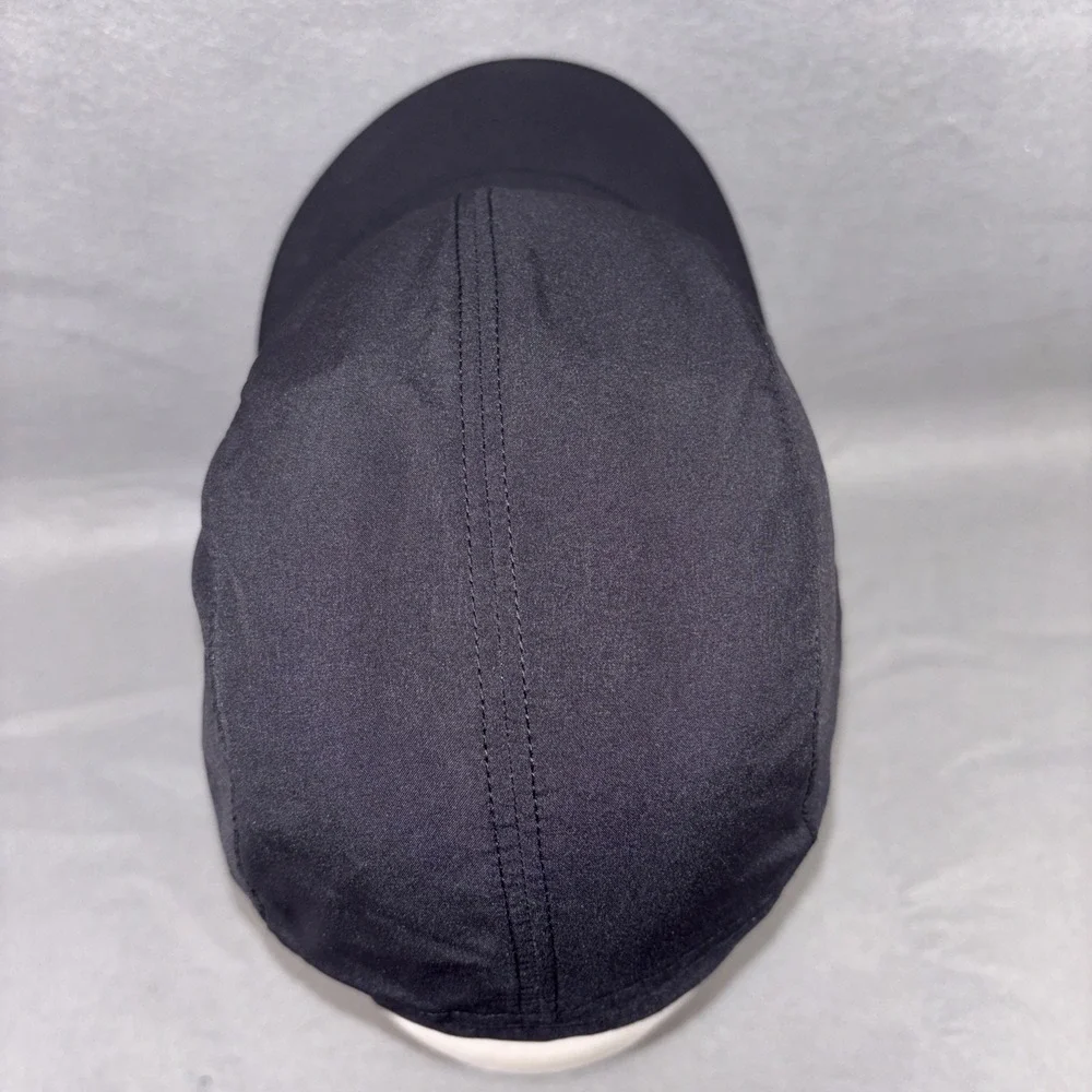 Lululemon Logo Womens One Size Black Adjustable Running Cap Lightweight Stretch